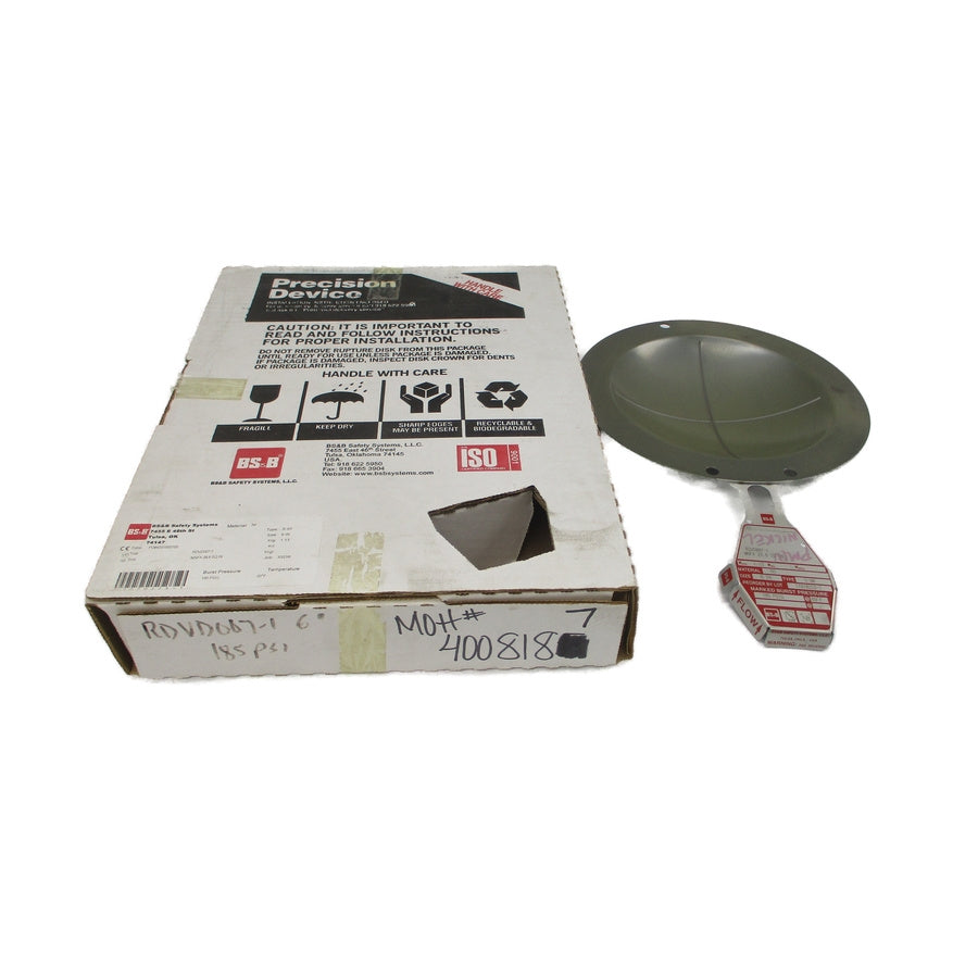BS&B SAFETY SYSTEMS S-90 RDVD007-1 185PSI 69'F 6" NSMP