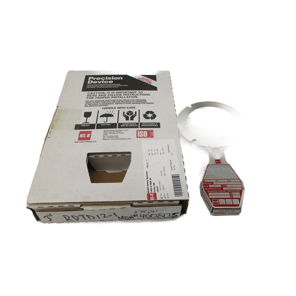 BS&B SAFETY SYSTEMS CSI RDTD12-1 275PSI 69'F 3" NSMP