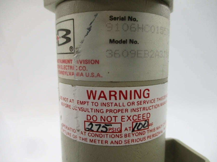 BROOKS INSTRUMENTS 3609EB2A3J1A 3604&09 275PSI NSNP