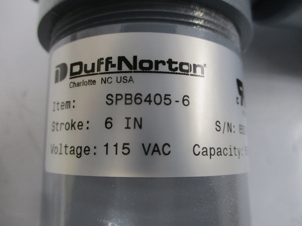 DUFF-NORTON SPB6405-6 115VAC 1.8A NSNP