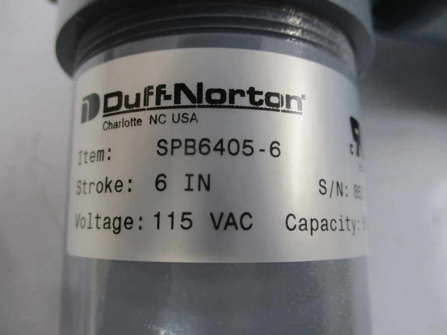 DUFF-NORTON SPB6405-6 115VAC 1.8A NSNP