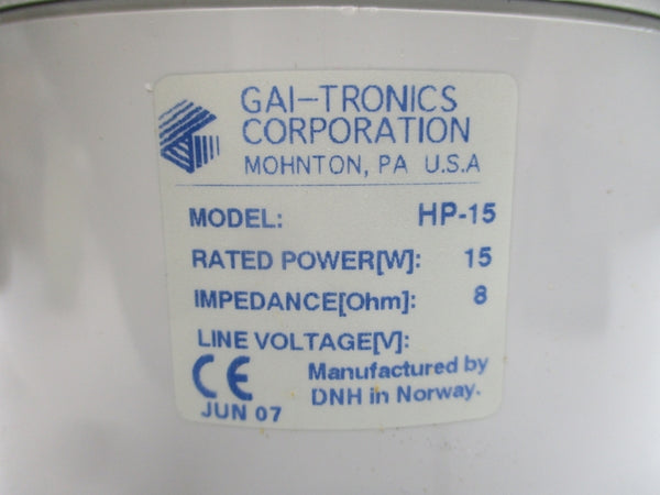 GAI-TRONICS HP-15 NSNP