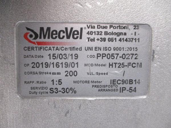 MECVEL HT25-FCM PP057-0272 NSNP