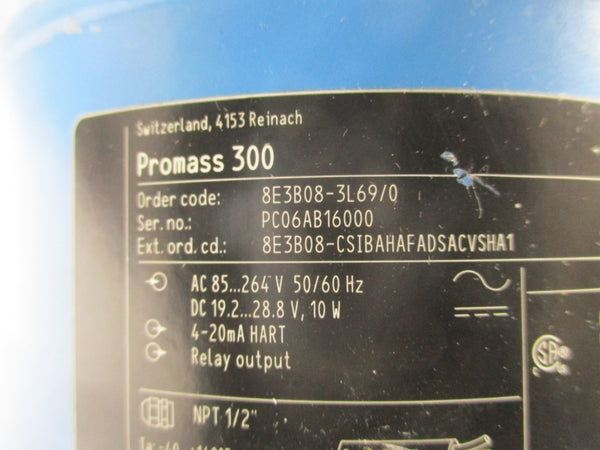 ENDRESS+HAUSER 8E3B08-3L69/0 85-264VAC UNMP