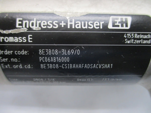 ENDRESS+HAUSER 8E3B08-3L69/0 85-264VAC UNMP