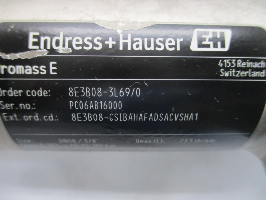 ENDRESS+HAUSER 8E3B08-3L69/0 85-264VAC UNMP