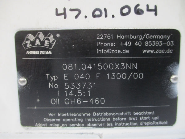 ZAE E040F1300/00 081.041500X3NN 533731 NSNP