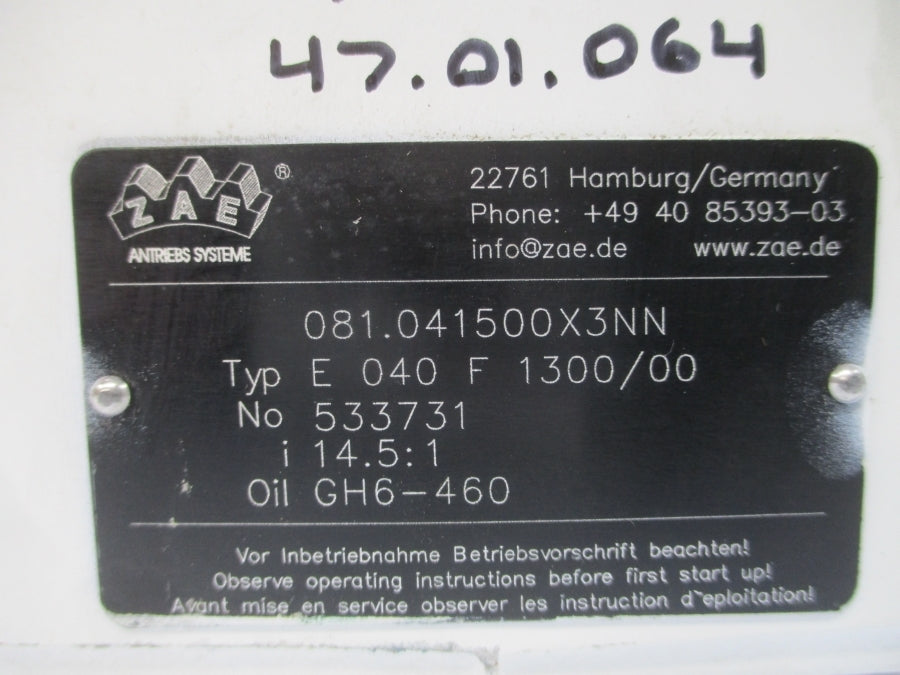 ZAE E040F1300/00 081.041500X3NN 533731 NSNP