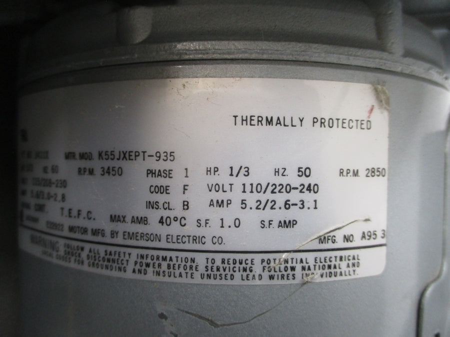 GAST R3105-1 115/208-230V 5.6/3.0-2.8A NSNP