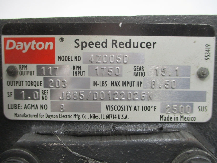DAYTON 4Z005D NSNP