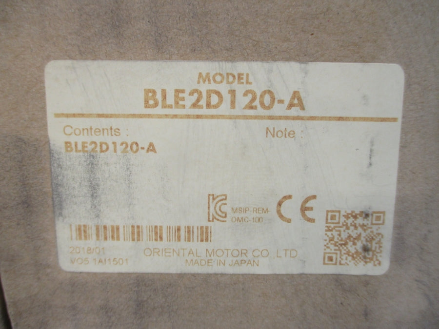 ORIENTAL MOTOR BLE2D120-A 100-120V 2.7A NSMP