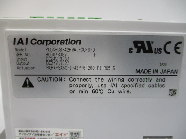 IAI PCON-CB-42PWAI-CC-0-0 24VDC 3.8A NSMP