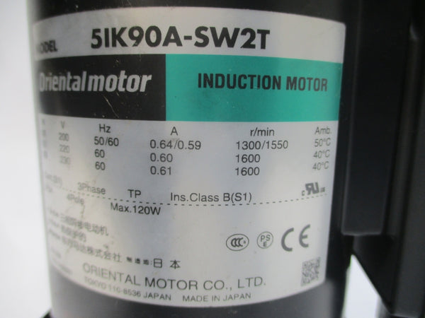 ORIENTAL MOTOR 5IK90A-SW2T 200/220-230V 0.64/0.59-0.60/0.61A NSNP