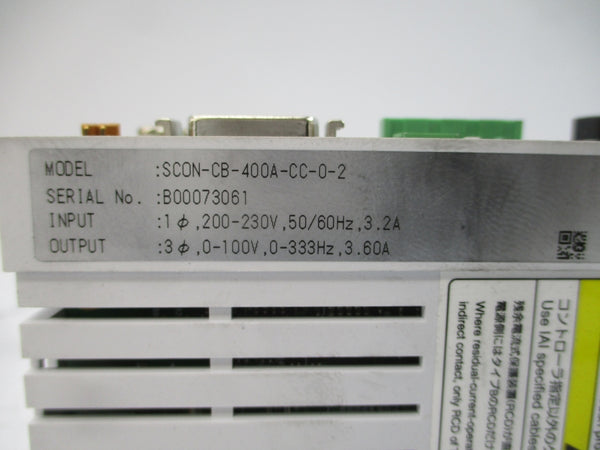 IAI SCON-CB-400A-CC-0-2 200-230V 3.2A NSMP