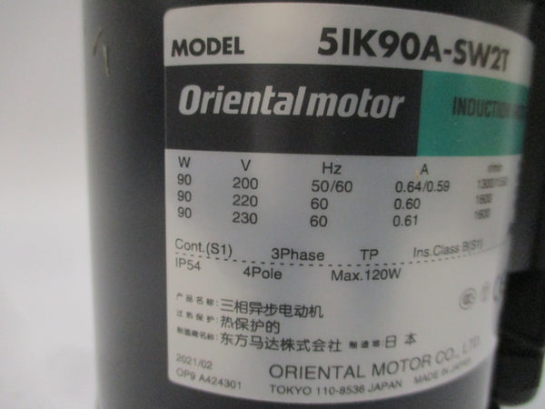 ORIENTAL MOTOR 5IK90A-SW2T 200/220-230V 0.64/0.59-0.60/0.61A NSMP