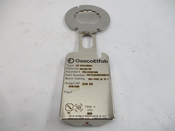 OSECOELFAB D66-15-115-B00005285-00 35.000SI 72.00'F 1.5" NSMP