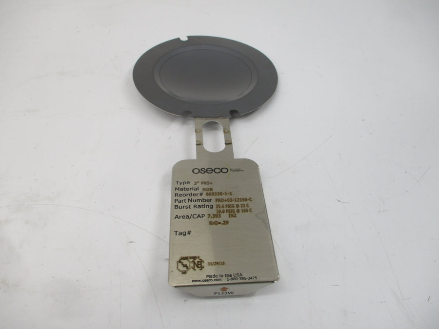 OSECO PRO+03-12190-C 25.60/30PSI 22/160'C 3" NSMP