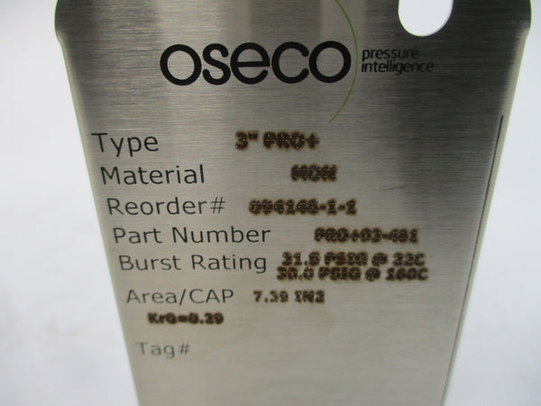 OSECO PRO+03-461 31.50/30PSI 22.00/160'C 3" NSMP