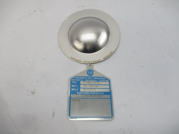CONTINENTAL DISC KBA-L(FS) 8246357A 100PSI 320'F 2" NSMP