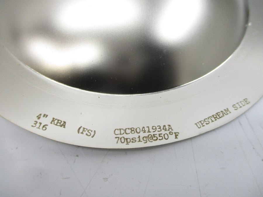 CONTINENTAL DISC KBA(FS) 8041934A 70PSI 550'F 4" NSMP
