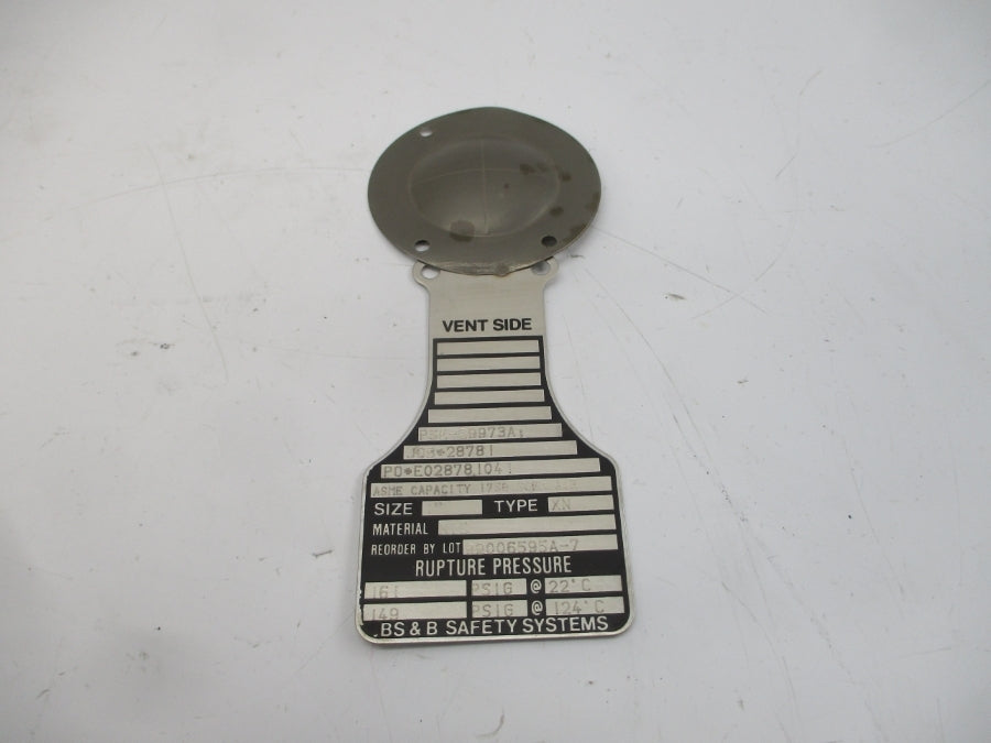 BS&B SAFETY SYSTEMS XN PSE-C9973A 161/149PSI 22/124'C 1" NSMP