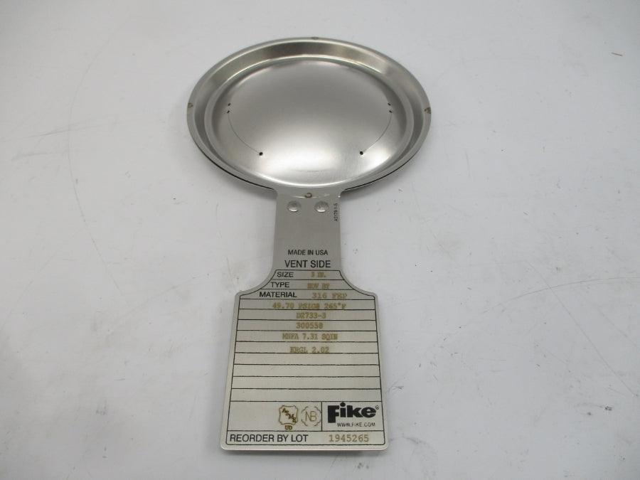 FIKE 300558 D2733-3 49.70PSI 265'F 3" NSMP