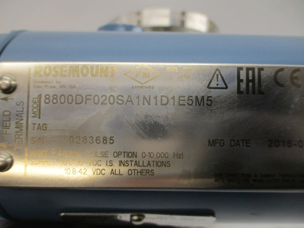 ROSEMOUNT 8800DF020SA1N1D1E5M5 10.8-42VDC NSMP