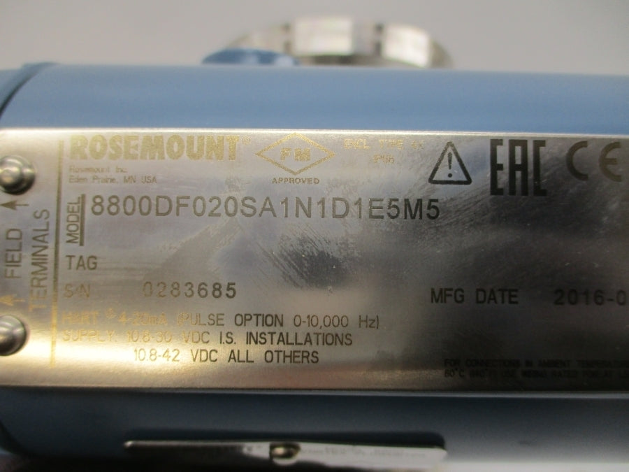 ROSEMOUNT 8800DF020SA1N1D1E5M5 10.8-42VDC NSMP