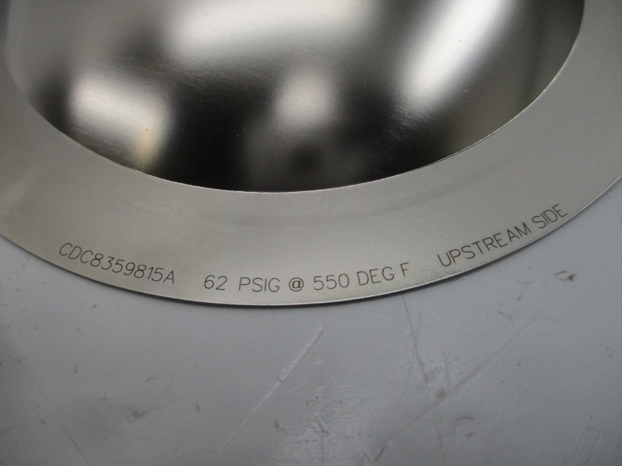 CONTINENTAL DISC KBA(FS) 8359815A 62PSI 550'F 4" NSMP