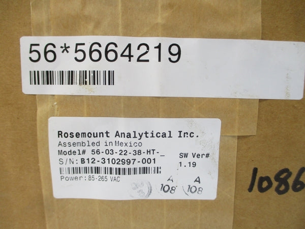 ROSEMOUNT 56-03-22-38-HT 85-265VAC NSFS