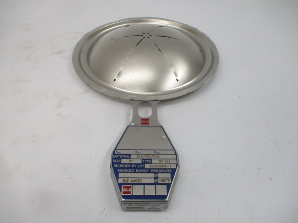 BS&B SAFETY SYSTEMS DV(L) 6.2PSI 189'F 6" NSMP