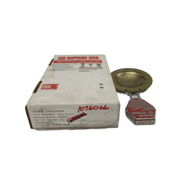BS&B SAFETY SYSTEMS RLS 300490 1040PSI 550'F 3" NSMP