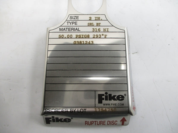 FIKE SRLBT 0381243 50.00PSI 293'F 2" NSMP