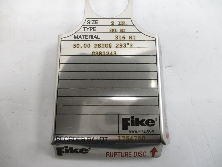 FIKE SRLBT 0381243 50.00PSI 293'F 2" NSMP