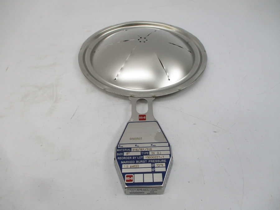BS&B SAFETY SYSTEMS DV(L) 0300503 7.5PSI 72'F 6" NSMP