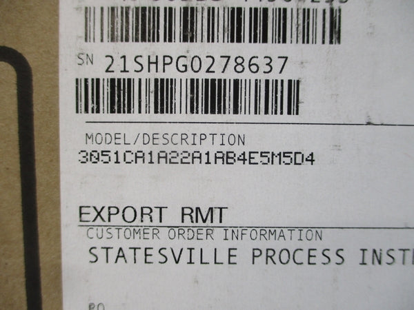 ROSEMOUNT 3051CA1A22A1AB4E5M5D4 10.5-42.4VDC 30PSI NSMP