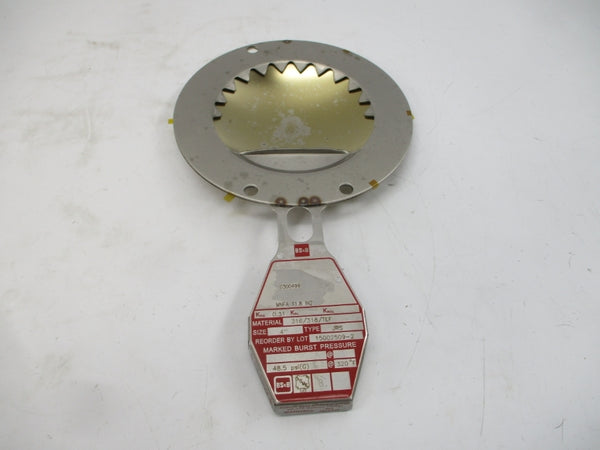 BS&B SAFETY SYSTEMS JRS 0300499 48.5PSI 320'F 4" NSMP