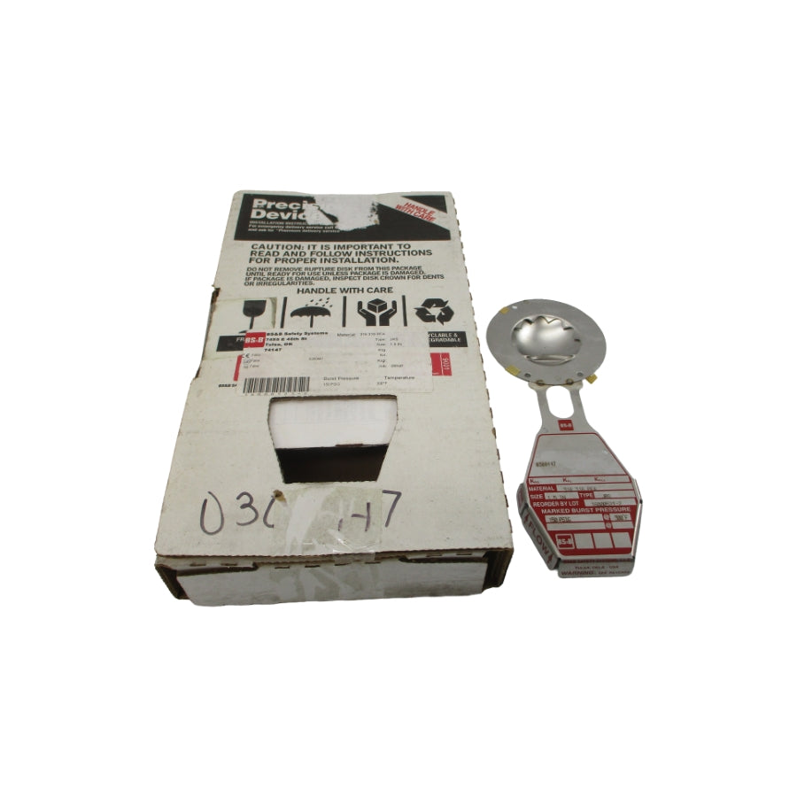 BS&B SAFETY SYSTEMS JRS 0300447 150PSI 300'F 1.5" NSMP