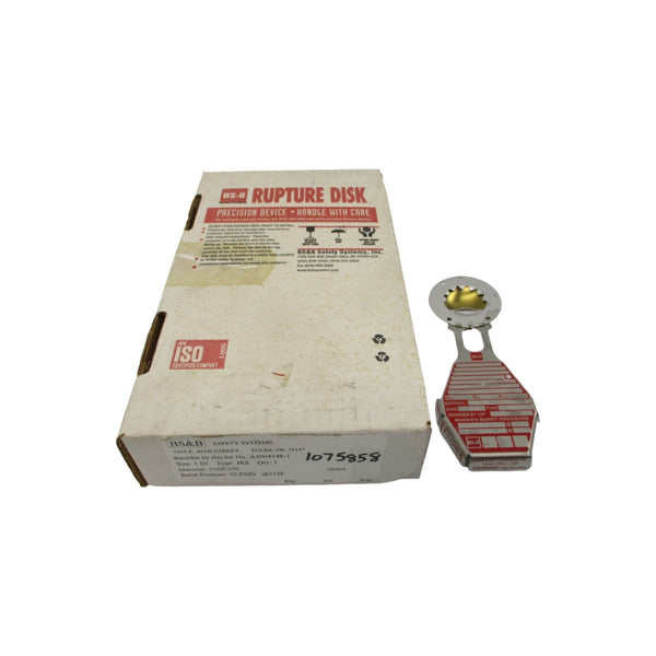 BS&B SAFETY SYSTEMS JRS 300424 92PSI 312'F 1" NSMP