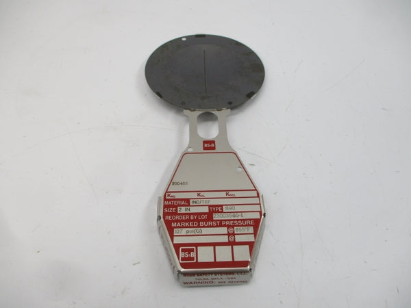 BS&B SAFETY SYSTEMS S90 300465 107PSI 655'F 2" NSMP