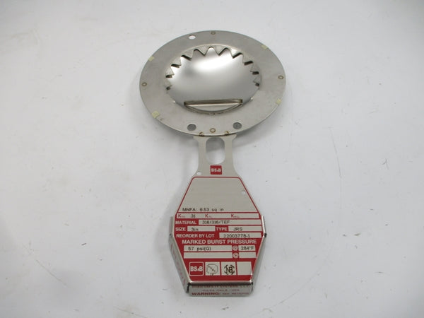 BS&B SAFETY SYSTEMS JRS 57PSI 284'F 3" NSMP