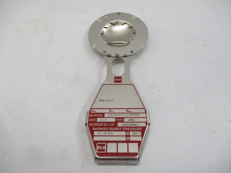 BS&B SAFETY SYSTEMS JRS PSD-2625 95PSI 165'C 1.5" NSMP