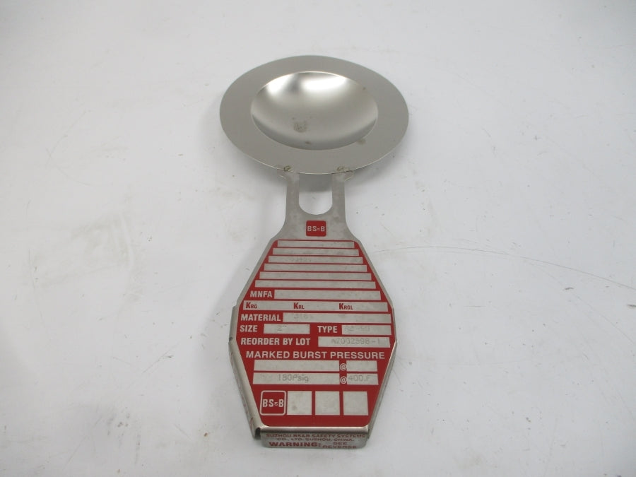 BS&B SAFETY SYSTEMS RB-90 300464 180PSI 400'F 2" NSMP