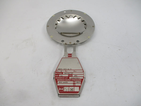 BS&B SAFETY SYSTEMS JRS 58.5PSI 284'F 3" NSMP