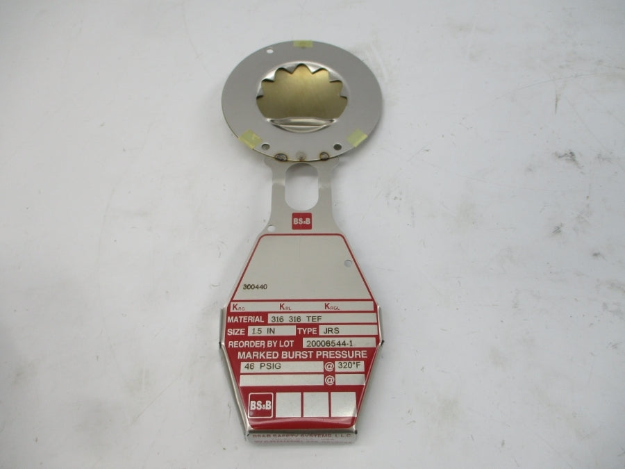 BS&B SAFETY SYSTEMS JRS 300440 46PSI 320'F 1.5" NSMP