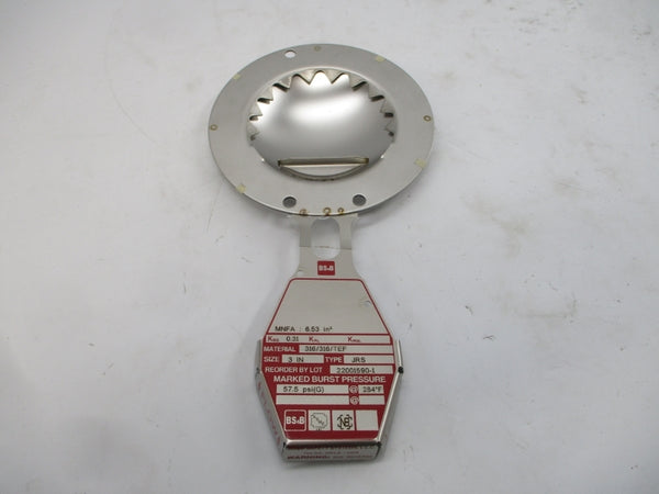 BS&B SAFETY SYSTEMS JRS 57.5PSI 284'F 3" NSMP