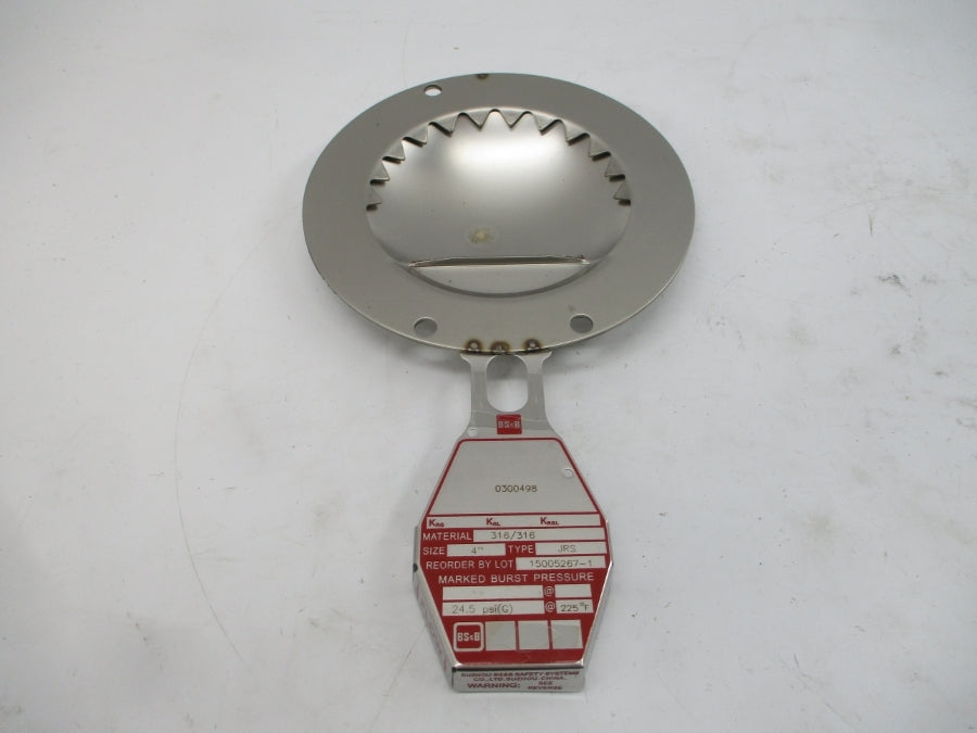 BS&B SAFETY SYSTEMS JRS 0300498 24.5PSI 225'F 4" NSMP