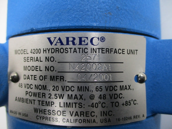 VAREC 4200 N42002A1 48VDC NSMP