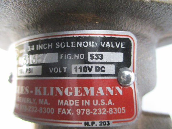 GENERAL ELECTRIC 114A8218-34 533 110VDC 160PSI REV. J NSNP