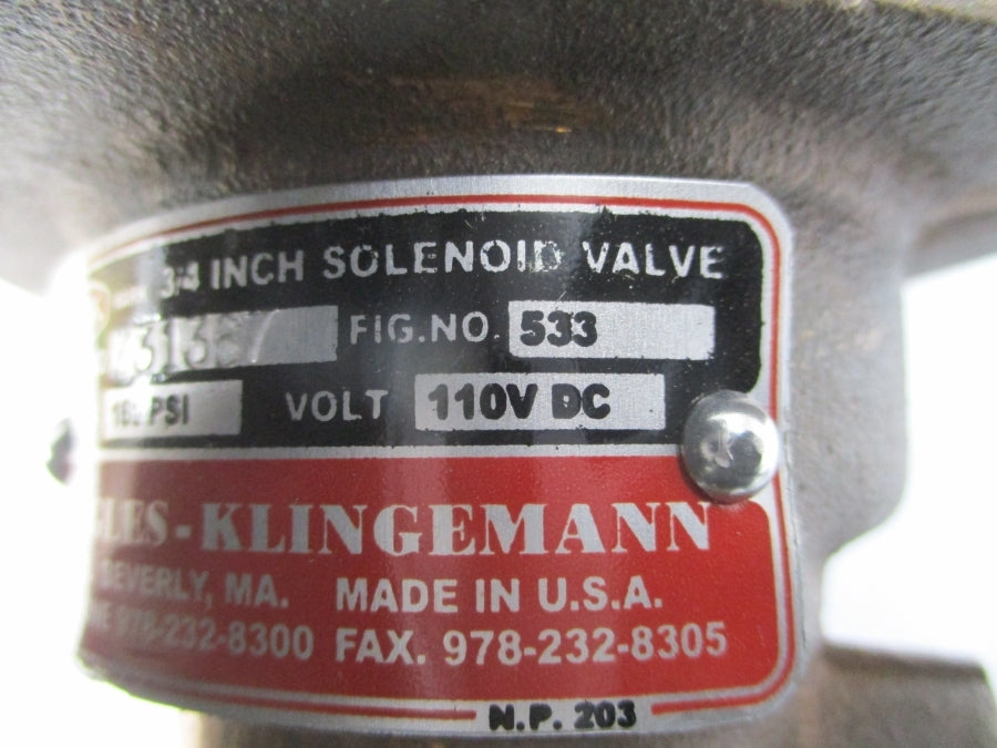 GENERAL ELECTRIC 114A8218-34 533 110VDC 160PSI REV. J NSNP